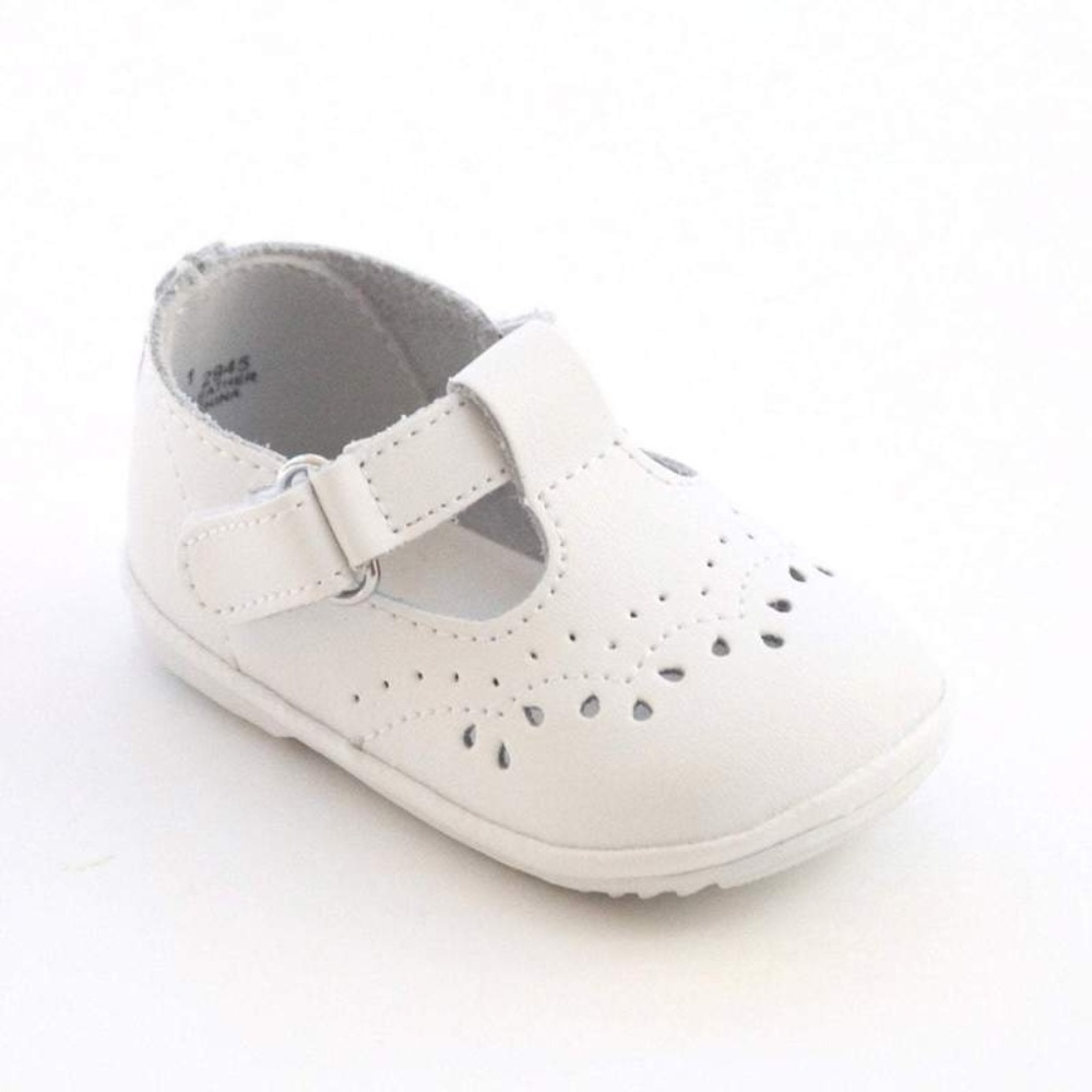 L'amour Angel White T Back Shoes
